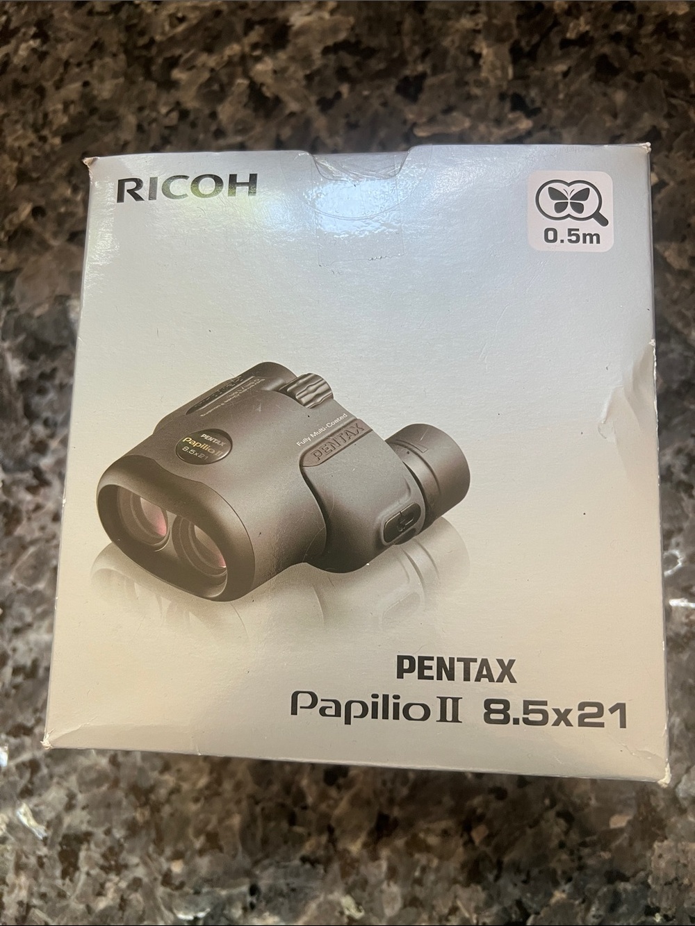 Pentax Ricoh Papilio II 8.5x21 Binoculars New Sealed in Box